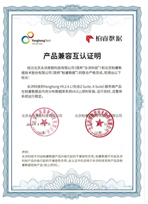 柏睿數(shù)據(jù)與永洪科技完成產(chǎn)品兼容互認(rèn)證，攜手加速企業(yè)數(shù)字化轉(zhuǎn)型